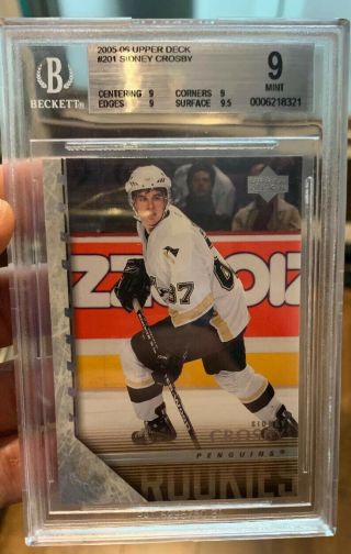 2015 - 06 Sidney Crosby Young Guns Rookie Bgs 9