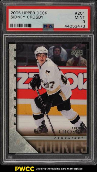 2005 Upper Deck Young Guns Sidney Crosby Rookie Rc 201 Psa 9 (pwcc)