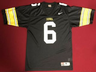 Authentic Vintage Iowa Hawkeyes Football Jersey Nike Number 6 Mens Size Small