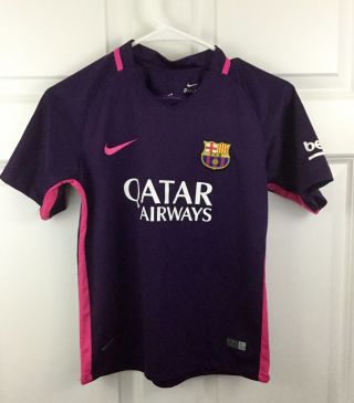 Nike Fc Barcelona Lionel Messi Jersey - Size 26 Purple