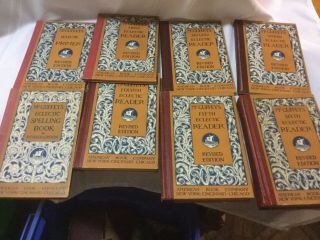 Set Of 8 Mcguffey Eclectic Readers Revised Edition Includes Speller