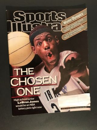 Lebron James Sports Illustrated First Cover February 18,  2002 " The Chosen One "