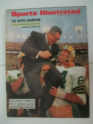 Sports Illustrated 1/22/68 Vince Lombardi,  Jerry Kramer On Cover Bowl Ii