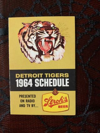 1964 Detroit Tigers / Stroh’s Beer Schedule