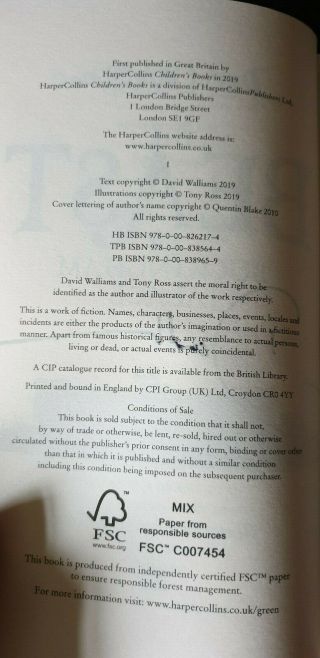 The Beast of Buckingham Palace SIGNED First Edition - David Walliams BOOK 3