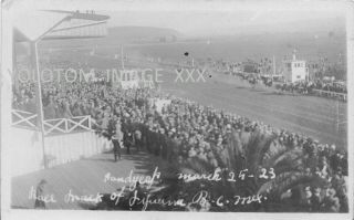 Rppc - Handicap - March 1923 - Tijuana Race Track - B.  C Mexico - Horse Race