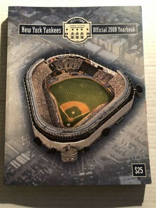 2008 York Yankees Yearbook A - Rod Alex Rodriguez Derek Jeter Yankee Stadium