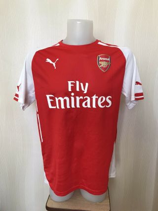 Arsenal London 2014/2015 Home Size L Puma Shirt Football Jersey Soccer Maillot