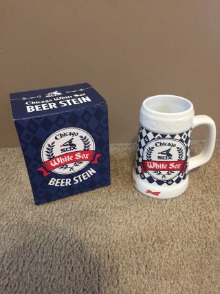 Chicago White Sox Beer Stein Glass Mug Cup 8/24/2019 Sga