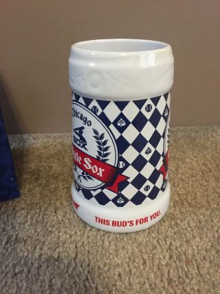 Chicago White Sox Beer Stein Glass Mug Cup 8/24/2019 SGA 3