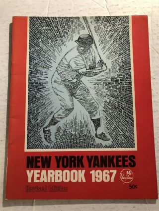 1967 York Yankees Yearbook Mickey Mantle Jim Bouton Joe Pepitone Whitey Ford