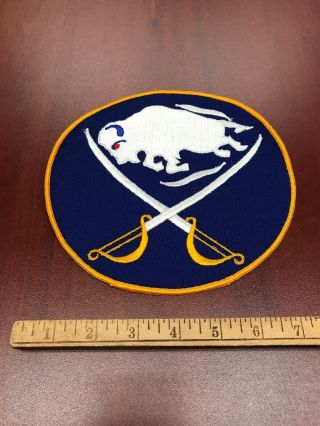 Vtg Nhl Hockey Buffalo Sabres Jersey Patch Crest Large 8 " Old