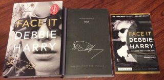 Debbie Harry Signed Face It Book Town Hall Nyc 9/30,  Program Blondie Awesome
