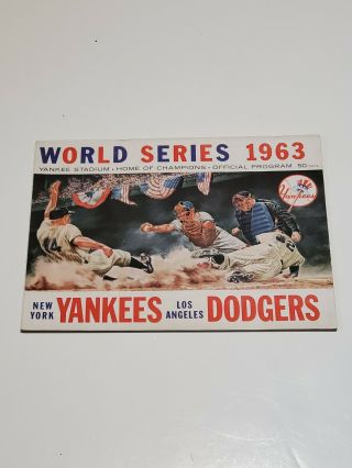 1963 World Series Program Game 1 Yankees Dodgers