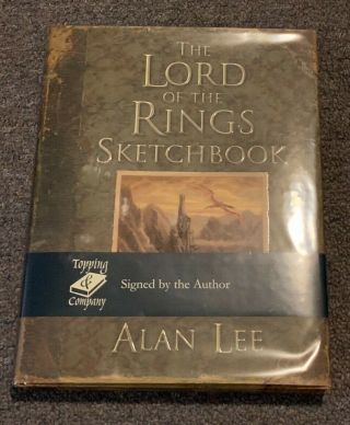 Alan Lee Signed Lord Of The Rings Sketchbook Limited Hardcover Lotr Tolkien