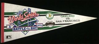 1989 World Series Battle Of The Bay Oakland A 