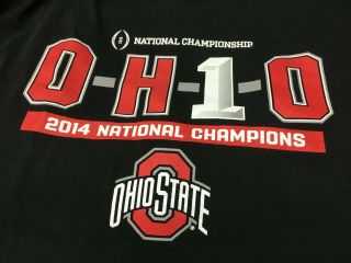 Ohio State Buckeyes 2014 National Champions Adult Long Sleeve Pullover Shirt
