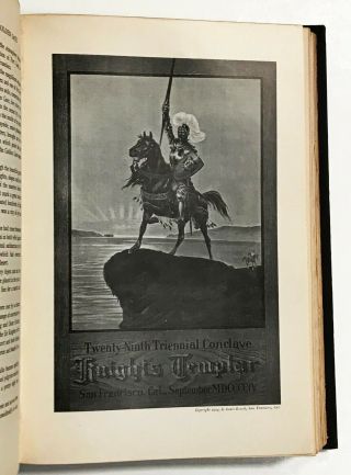 Knights Templar.  A MERRY CRUSADE TO THE GOLDEN GATE.  Akron,  1906.  Western tour. 3