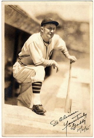 1935 Gabby Hartnett,  Chicago Cubs,  Vintage Photo 4 X 6,  Authentic,