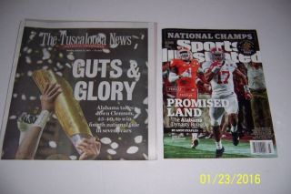 2016 Tuscaloosa News Alabama Crimson Tide National Champs,  Sports Illustrated