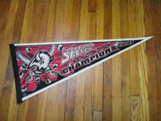Vintage Buffalo Sabres Pennant - 1997 Northeastern Division Champs - 90s