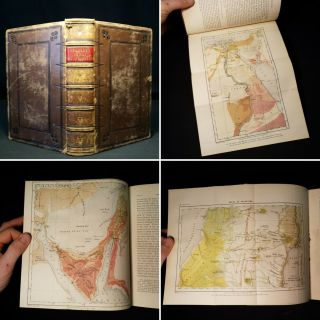 1864 Sinai And Palestine Colour Maps History Plans Woodcuts Connections