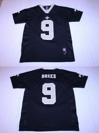 Youth Orleans Saints Drew Brees M (10/12) Jersey (black) Nfl Team Apparel