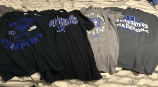Large Bundle Pack University Duke Blue Devils Basketball T - Shirts Large