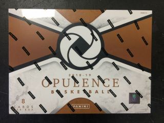 2018 - 19 Panini Opulence Basketball Factory Hobby Box