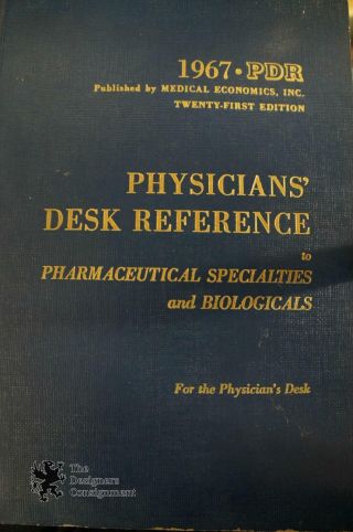 Physicians Desk Reference By Pdr 1967 Pharmaceutical Specialties & Biologicals