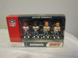 Forever Collectibles Nfl Dallas Cowboys Magnetic Mini Bobs Bobble Heads Set