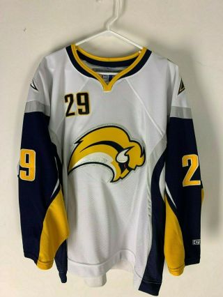 Buffalo Sabres Ccm Game Hockey Nhl Authentic Jersey L Size 29 Pominville