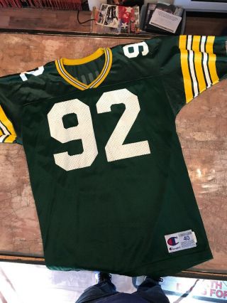 Green Bay Packers Champion Jersey Reggie White Medium Large Size 40