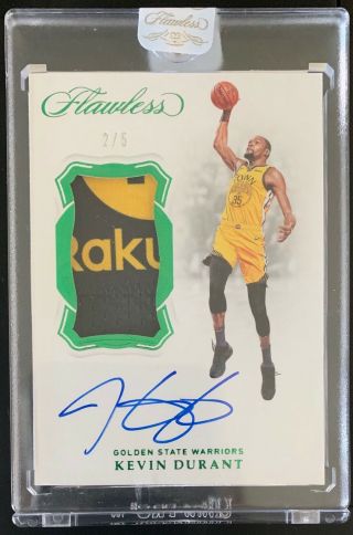 2018 - 19 Panini Flawless Kevin Durant Oncardauto/logo Patch 2/5