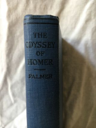 The Odyssey Of Homer By George Herbert Palmer 1921 Riverside Press Hardcover