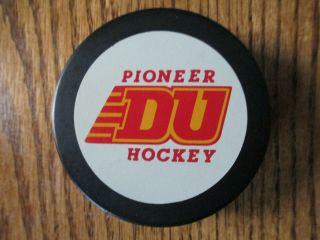 Denver University Pioneers Puck Wcha Western Collegiate Hockey Association