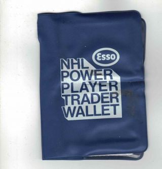Rare 1970 Esso Power Player Wallet English/french W/21 Stickers Beliveau Exmt