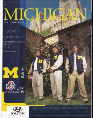 Michigan Vs Notre Dame 2013 College Football Program Ticket Stub