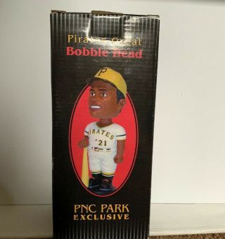 Roberto Clemente Bobble Head Pnc Park Exclusive Nib Pittsburgh Pirates