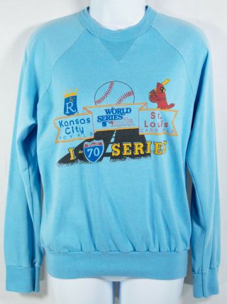 Vtg Kansas City Royals St Louis Cardinals World Series 1985 Baseball T Shirt M