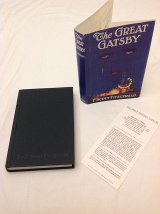 The Great Gatsby First Edition Library Scribner 1953 Facsimile Edition Like