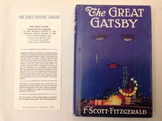 The Great Gatsby First Edition Library Scribner 1953 Facsimile Edition Like 2