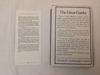 The Great Gatsby First Edition Library Scribner 1953 Facsimile Edition Like 3