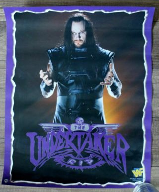 Wwf Undertaker Rip 1996 World Wrestling Federation Norman James Titan Poster Fn