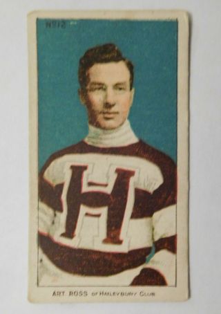 1910 C56 Imperial Tobacco Hockey Card 12 Art Ross (r) (hof)