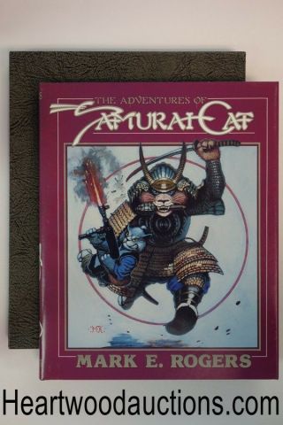 The Adventures Of Samurai Cat By Mark E.  Rogers Signed (limited) -