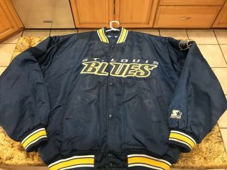 Mens Vintage St.  Louis Blues Xl Starter Jacket Very Cool