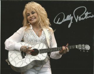Country Music Legend Dolly Parton Signed 8x10 Jolene 9 To 5 Will Always Love You