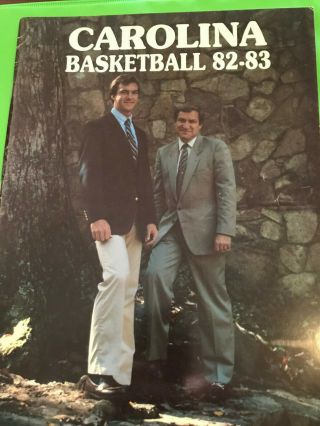 North Carolina Tar Heels 1982 - 83 Basketball Yearbook Media Guide Michael Jordan