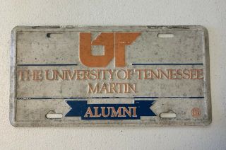 University Of Tennessee Alumni License Plate Tag - Vintage - Pre Owned